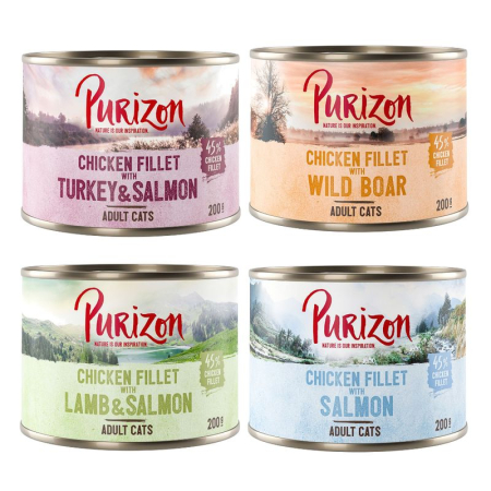 Purizon Filet z kurczaka z łososiem i jagnięciną 200g